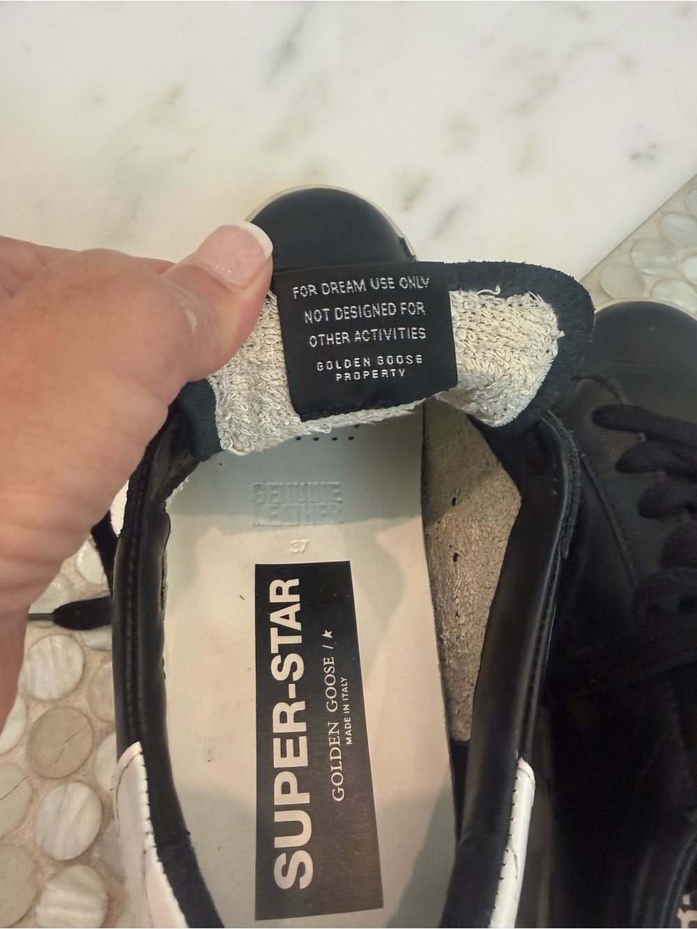 Golden Goose Women’s Leather Superstar Sneakers with White Star - Picture 4 of 7